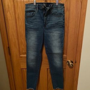 Abercrombie high rise super skinny jeans